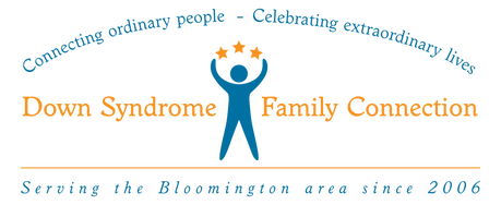 Down Syndrome Family Connection Logo that states, 